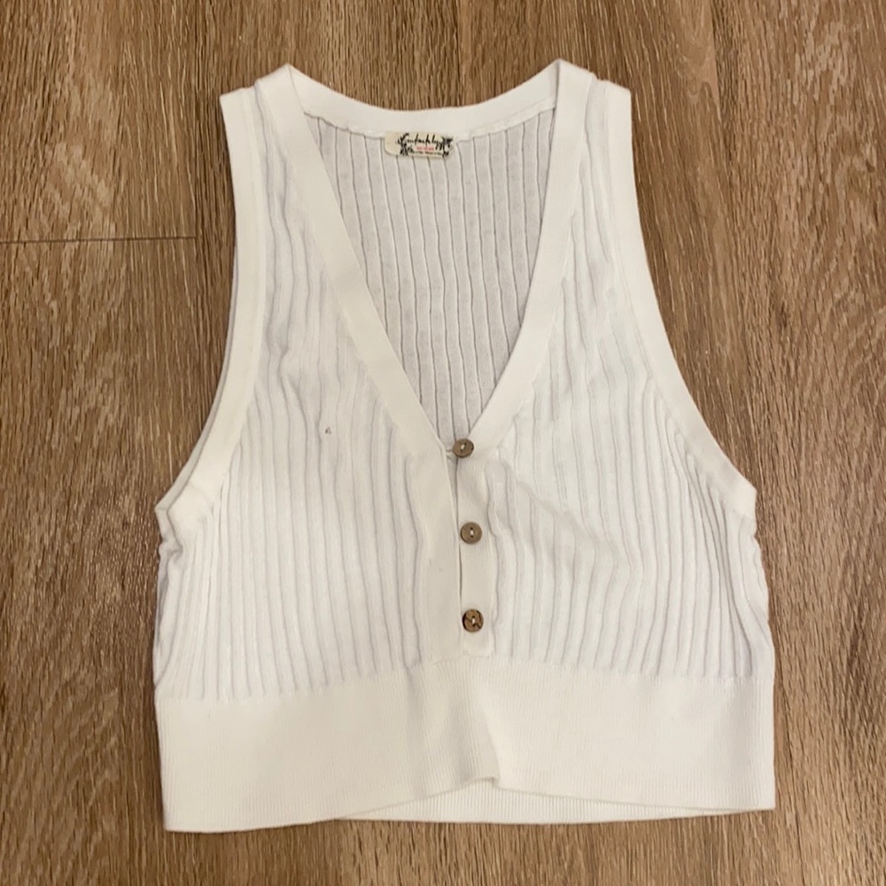 Free People Ribbed Boho Tank